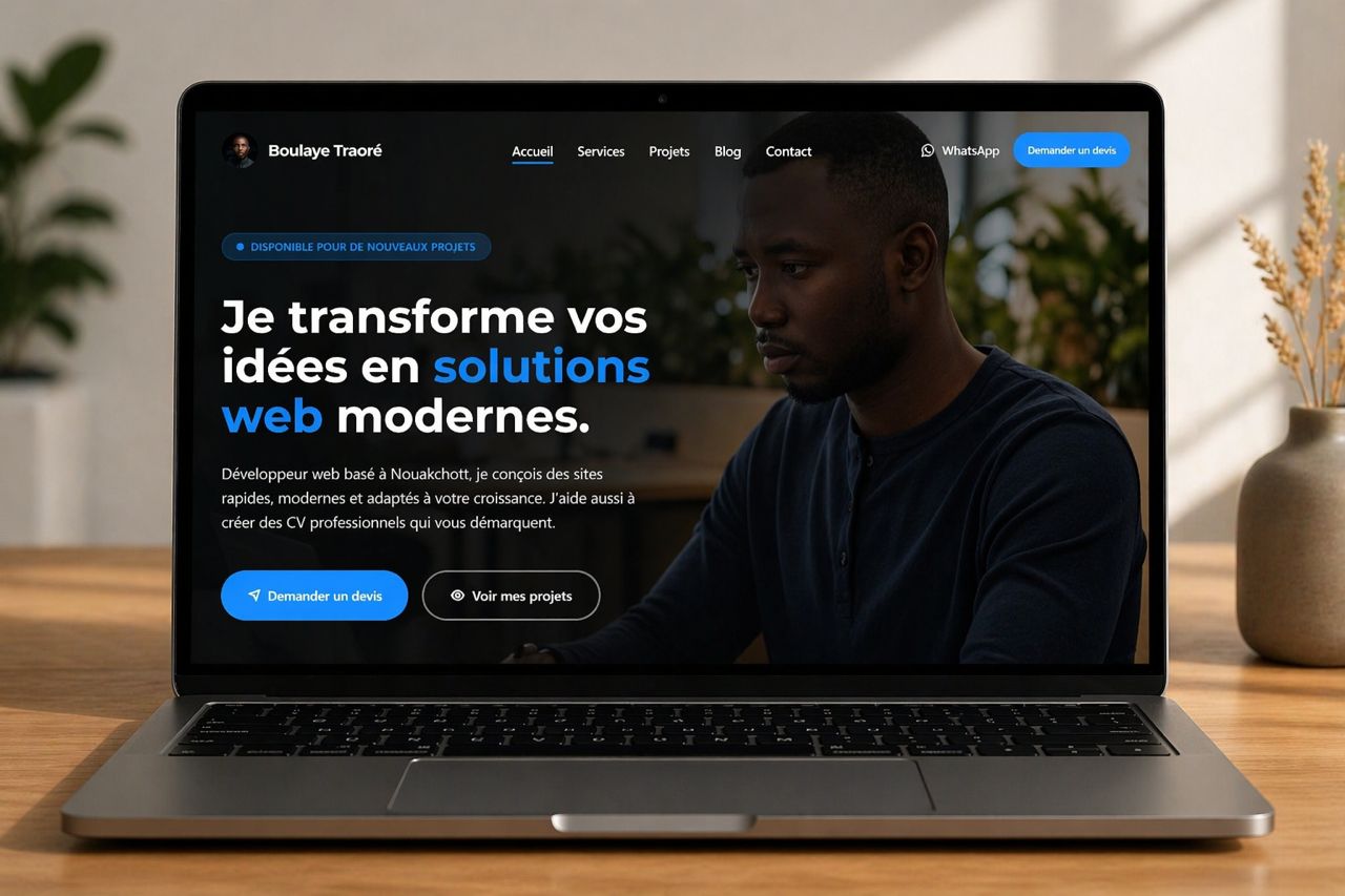 Portfolio développeur web – Boulaye Traoré